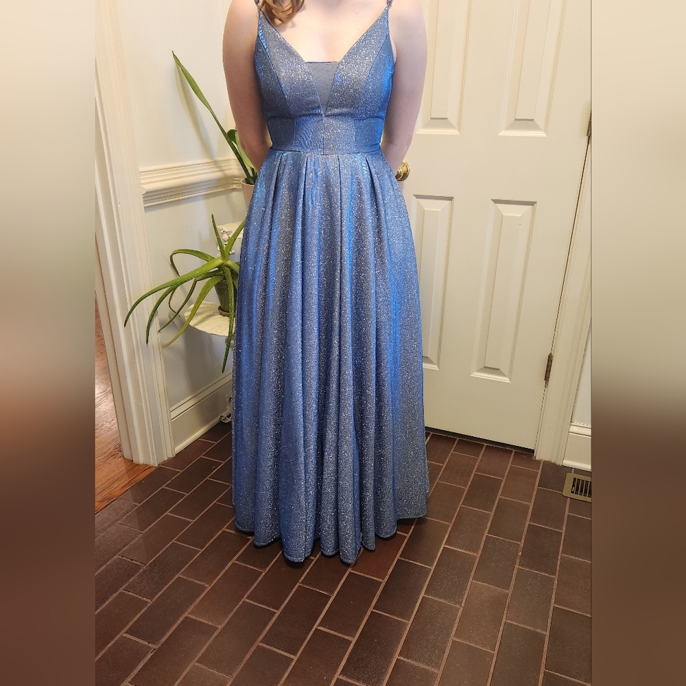 Blue Prom Dress - Picture 2 of 11